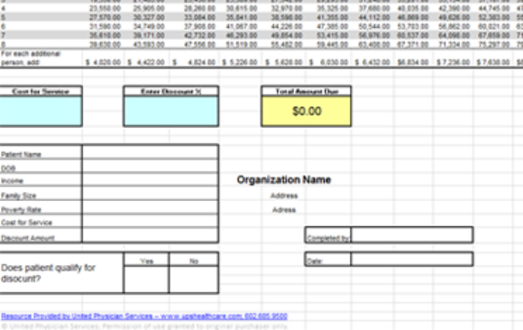 Sliding Fee Scale