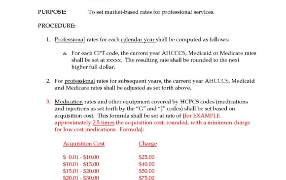 Annual Fee Setting