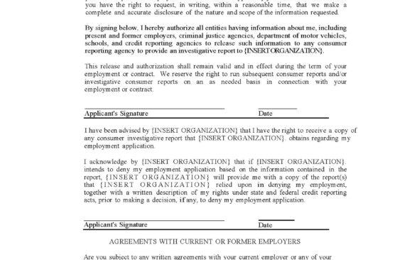 Authorization To Obtain A Consumer Investigative Report