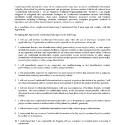 Employee Confidentiality Agreement Document