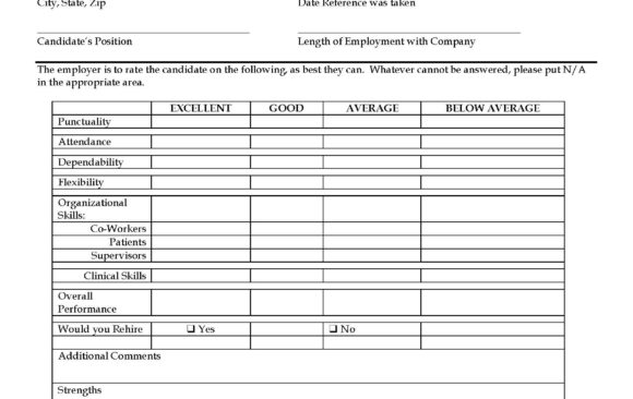 Reference form